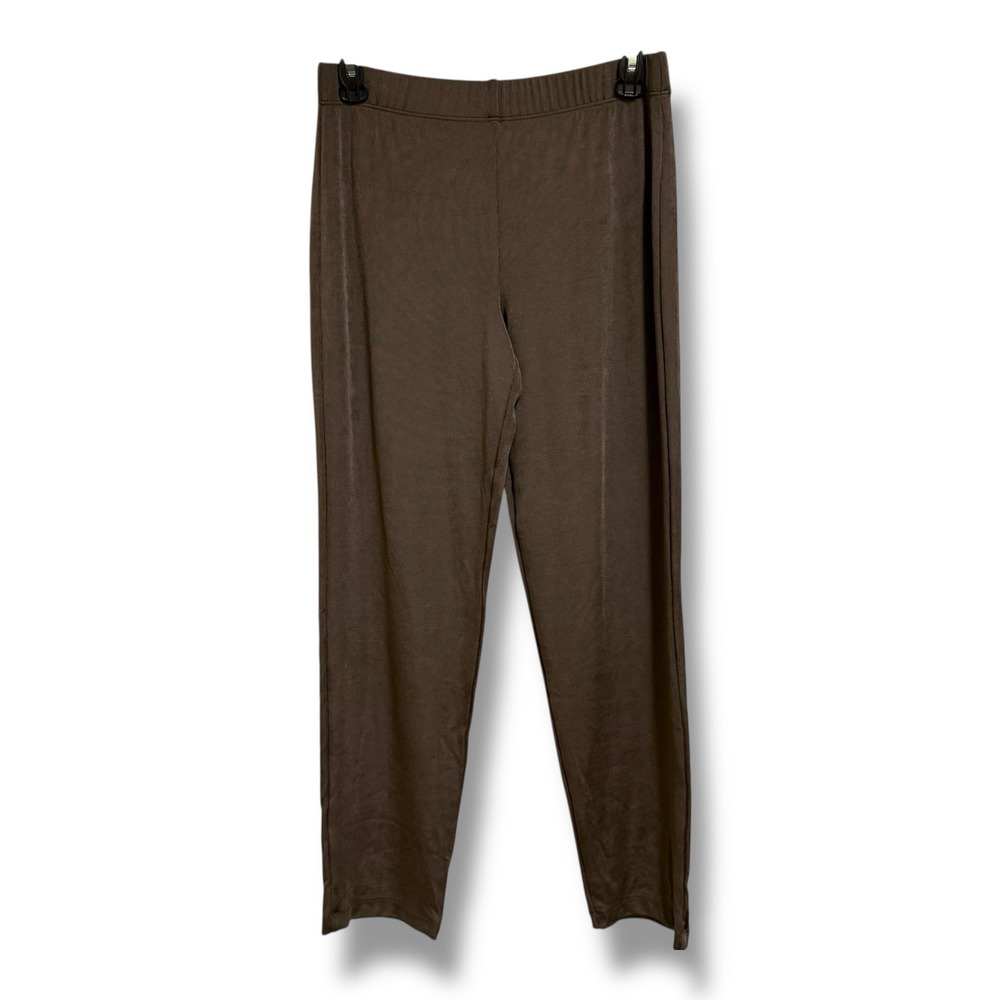 Chico's Travelers Essential Slim Pants Dark Roast Size 0 S 4 Acetate‎ Blend NWT
